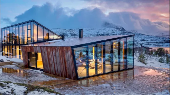 glass house in Norway
