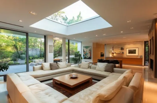 Frameless Glass Doors A Minimalist Trend in Danish Living Rooms